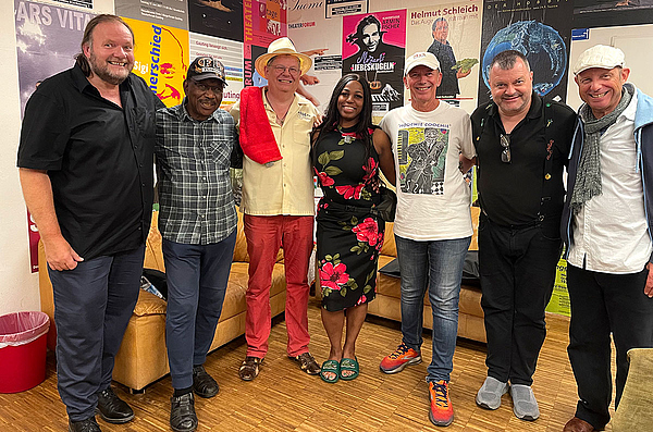 Hannes Kasehs, Tommie Harris, Erik Trauner, die Nichte von Tommie, Peter Müller, Dani Gugolz, Ludwig Seuss